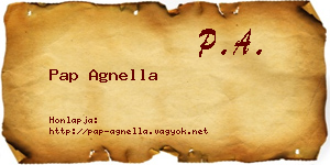Pap Agnella névjegykártya