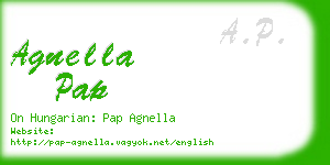 agnella pap business card
